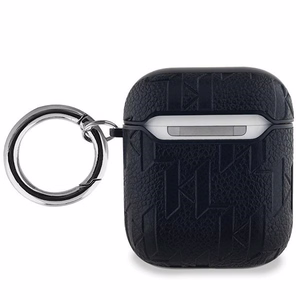 Karl Lagerfeld Monogram Choupette AirPods 1/2 apvalks - melns