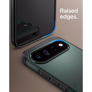 Spigen Tough Armor Mag MagSafe maciņš, paredzēts Google Pixel 11 Pro, tumši zaļš