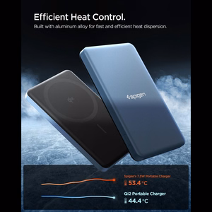 Spigen EA2205MQ Essential MagSafe 5000MAH 22.5W QI2 portatīvais lādētājs - Navy zils