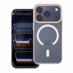 Go Orange Чехол для iPhone 17 Pro совместимый с MagSafe - прозрачный