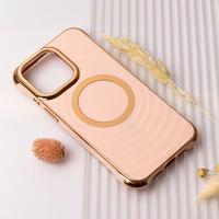 Circle Glam Mag korpuss priekš iPhone 16 Plus 6,7" rozā krāsā