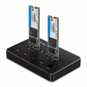 Qoltec 50310 Disku Dokstacija 2x SSD M.2 SATA NGFF USB Type-C