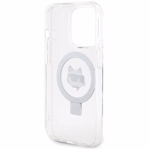 Karl Lagerfeld KLHMP15XHMRSCHH iPhone 15 Pro Max 6.7" white/white hardcase Ring Stand Choupette Head MagSafe