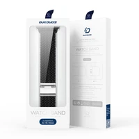 Dux Ducis siksniņa (Mixture II versija) siksniņa Apple Watch Ultra, SE, 9, 8, 7, 6, 5, 4, 3, 2, 1 (49, 45, 44, 42 mm) pīta josla aproce melns