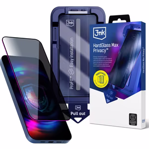 9H tempered glass with 3mk HardGlass Max Privacy filter for iPhone 13/13pro/14/16E/17E