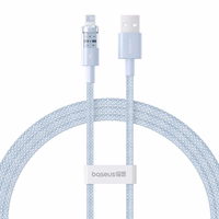 Baseus Gem USB to IP 2.4A fast charging cable 1 m zils