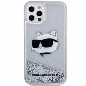Karl Lagerfeld KLHCP12MLNHCCS iPhone 12/12 Pro 6.1" серебряный/серебряный жёсткий чехол Glitter Choupette Head