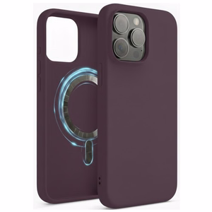 Telefona maciņš „TM MagSafe Silicone“ priekš iPhone 16 Pro Max / Plum /