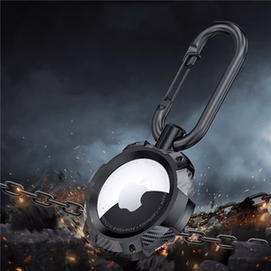 Tech-Protect TPUCarbon apvalks Apple AirTag - melns