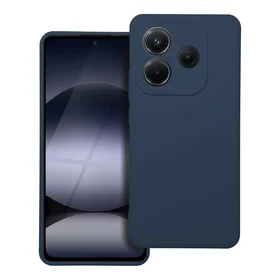 Viedtālruņa silikona apvalks XIAOMI Redmi Note 14 5G zilā krāsā
