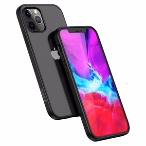 Crong Clear Cover vāciņš ierīcei iPhone 12 Pro Max, melns