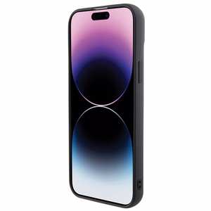 Ferrari FEHCP15MRDUK viedtālruņa apvalks iPhone 15 Plus 6.7" melns/melns ciets ar stepētu metāla logotipu