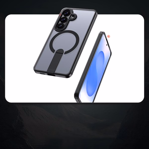 Hybrid Armor X macins Samsung Galaxy S26 Ultra ar stativu, saderigs ar MagSafe - melns