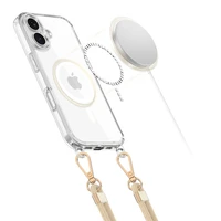 Tech-Protect FlexAir Chain MagSafe iPhone 16e apvalks - Melns/Bēšs