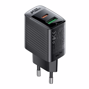 Acefast A98 tīkla lādētājs GaN USB-A / USB-C PD 30W - melns
