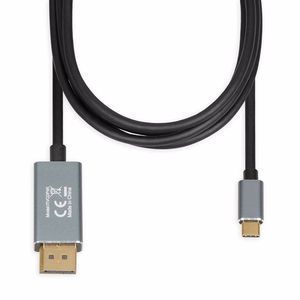 iBox ITVCDP4K video kabeļa adapteris 1.8 m USB Type-C DisplayPort melns