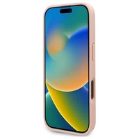 Karl Lagerfeld Hot Stamp MagSafe iPhone 16 Pro apvalks - rozā