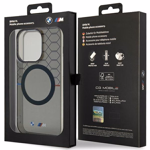 BMW Pattern MagSafe apvalks iPhone 13 Pro Max - pelēks