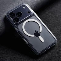 Maciņš priekš iPhone 16 Forcell F-Protect Clear Hybrid Premium saderīgs ar Magsafe caurspīdīgs