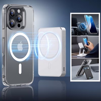 ESR Classic Hybrid Halolock Magnētiskais viedtālruņa apvalks + rūdītais stikls iPhone 16 Pro Max - daļēji caurspīdīgs