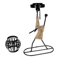 Dekoratīvs metāla svečturis ART DECO Afrika modelis E IALC-1