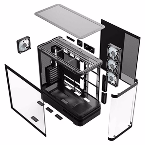 MODECOM Volcano AQ200 ARGB Midi melns