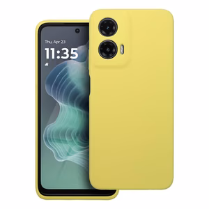 Silikona viedtālruņa apvalks 2mm MOTOROLA G35 5G citronu