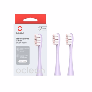 Oclean Professional Clean P1C13/P02 maiņas uzgaļi elektriskajai zobu birstei, 2 gab. – violeti