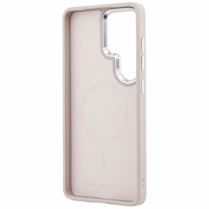 Karl Lagerfeld maciņš Embossed Ring RSG Logo MagSafe Samsung Galaxy S26 Ultra rozā
