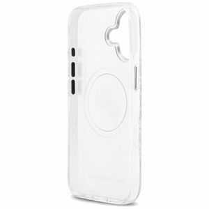 Karl Lagerfeld IML Mirdzošais Karl & Choupette Heads Logo magnētiskais viedtālruņa apvalks iPhone 17 - pelēks