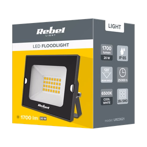 Rebel LED prožektors 20 W, 6500 K, 230 V