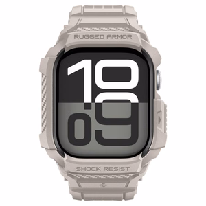 SPIGEN RUGGED ARMOR maciņš ”PRO” V2 APPLE WATCH 10 / 11 (46 MM) DUNE BEIGE