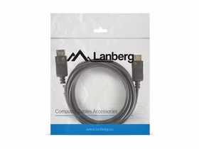 Lanberg CA-DPDP-10CC-0030-BK DisplayPort cable 3 m melns
