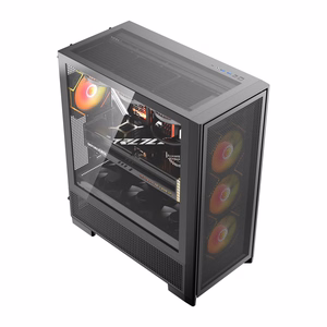 DarkFlash AIRNOVA computer maciņš (melns) + 3 fans