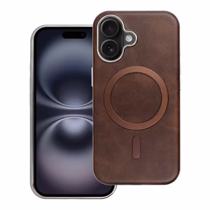 Case for iPhone 16 PRO Gentleman Mag Cover compatible with MagSafe brown
