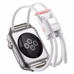 Siksniņa Baseus Lets go priekš Apple Watch Series 42 / 44mm balts/rozā