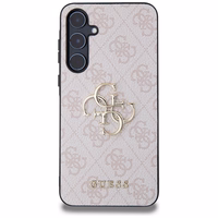Guess 4G Big Metal Logo viedtālruņa apvalks Samsung Galaxy A55 - rozā