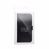 MEZZO grāmatas tipa viedtālruņa apvalks XIAOMI Redmi Note 14 4G (GLOBAL - 164,84mm x 78,15mm x 8,16mm) ar lācīti, melns