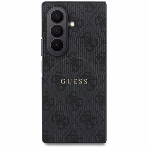 Melns Guess 4G Classic MagSafe vāciņš Samsung Galaxy Z Fold8 Ultra tālrunim