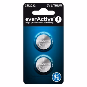 Litija baterijas everActive CR2032 - blisteris 2 gab.