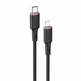 Acefast kabelis MFI USB Type C - Lightning 1.2m, 30W, 3A melns (C2-01 melns)