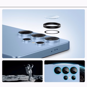 Spigen Optik Pro GLAS.TR EZ FIT 2-gab. Kameras vāks Samsung Galaxy S25 Ultra - melns