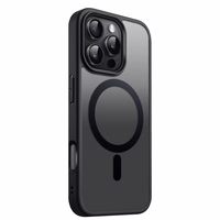 Satin Matt Mag iPhone 16 Pro Max cace melns