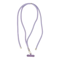 SWING (8mm) Tālruņa siksniņa, Tālruņa kulons ar regulējamu garumu / auklas garums 165cm (maks. 82.5cm cilpā) / uz pleca vai kakla - violets