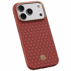 Sarkans Benks Magnetic Armor Pro Armor Grid 600D kevlara vāciņš ar metāla rāmi (C.K.FL.AP.RD.B072), paredzēts iPhone 18 Pro / iPhone 17 Pro ar Camera Control pogu
