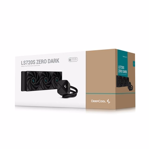 DeepCool LS720S Zero Dark procesora visintegrētais šķidruma dzesētājs 12 cm melns 1 gab.