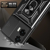 Tech-Protect CamShield Pro viedtālruņa apvalks Motorola Moto G35 5G - melns