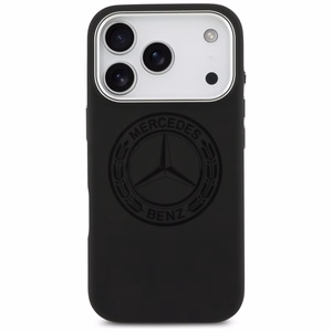 Mercedes Силиконовый Vintage Logo MagSafe Чехол для iPhone 17 Pro - чёрный