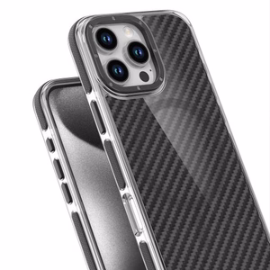 Чехол для iPhone 17 PRO MAX Fiber совместимый с MagSafe чёрный