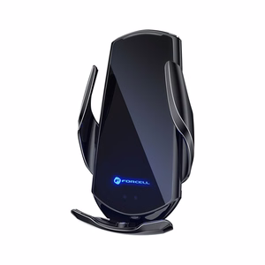 FORCELL auto turētājs ar bezvadu uzlādi automātisko sensoru + magnētiskie adapteri HS1 15W melns